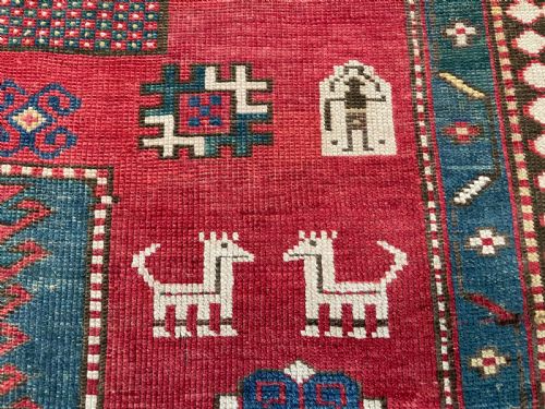 ANTIQUE KAZAK RUG - ADDITIONAL PHOTO 8