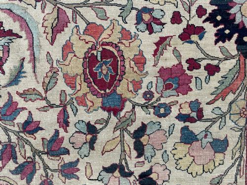 ANTIQUE KIRMAN CARPET - ADDITIONAL PHOTO 1