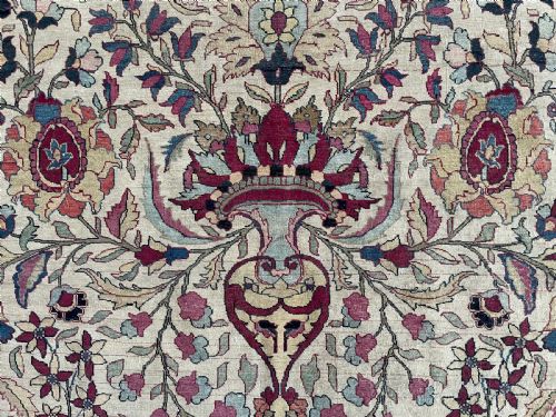 ANTIQUE KIRMAN CARPET - ADDITIONAL PHOTO 4