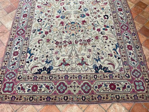 ANTIQUE KIRMAN CARPET - ADDITIONAL PHOTO 5