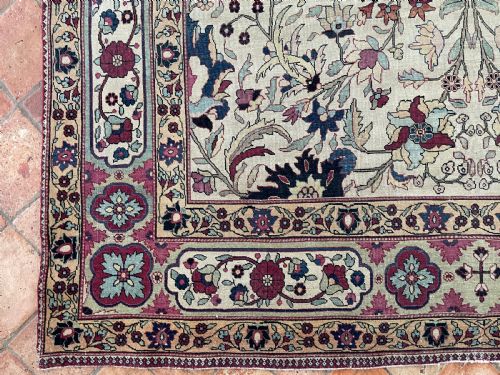ANTIQUE KIRMAN CARPET - ADDITIONAL PHOTO 6