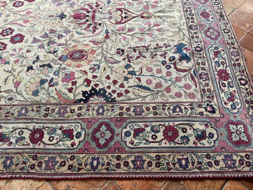 ANTIQUE KIRMAN CARPET - ADDITIONAL PHOTO 8