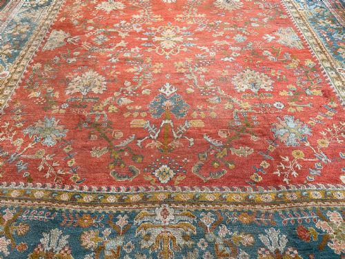 ANTIQUE USHAK CARPET - ADDITIONAL PHOTO 6