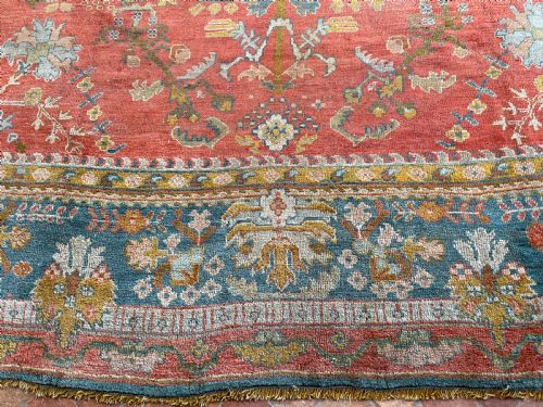ANTIQUE USHAK CARPET - ADDITIONAL PHOTO 7
