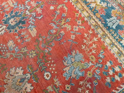 ANTIQUE USHAK CARPET - ADDITIONAL PHOTO 8