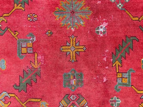 ANTIQUE USHAK CARPET - ADDITIONAL PHOTO 2