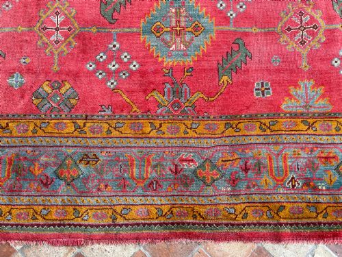 ANTIQUE USHAK CARPET - ADDITIONAL PHOTO 5