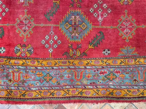 ANTIQUE USHAK CARPET - ADDITIONAL PHOTO 9