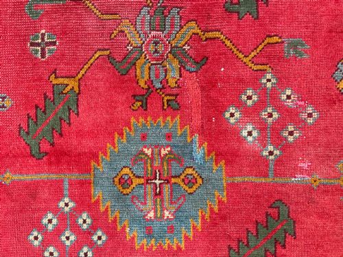 ANTIQUE USHAK CARPET - ADDITIONAL PHOTO 11
