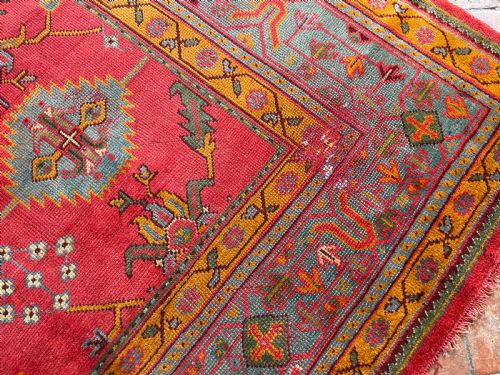 ANTIQUE USHAK CARPET - ADDITIONAL PHOTO 16