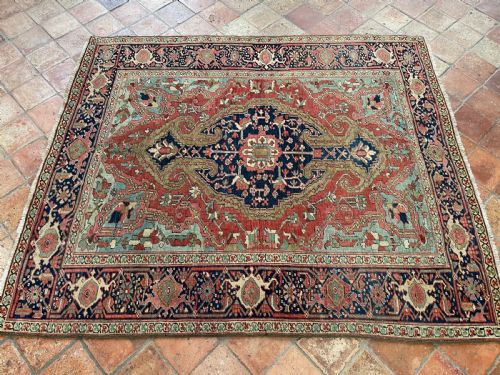 ANTIQUE HERIZ RUG - ADDITIONAL PHOTO 1