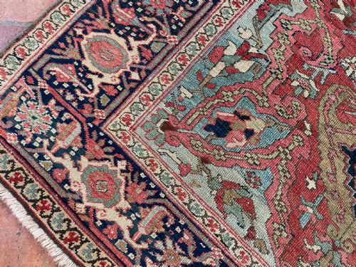 ANTIQUE HERIZ RUG - ADDITIONAL PHOTO 2