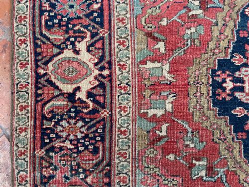 ANTIQUE HERIZ RUG - ADDITIONAL PHOTO 5