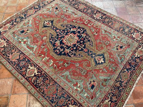 ANTIQUE HERIZ RUG - ADDITIONAL PHOTO 7