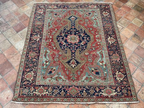 ANTIQUE HERIZ RUG - ADDITIONAL PHOTO 8