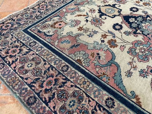ANTIQUE TABRIZ RUG - ADDITIONAL PHOTO 1