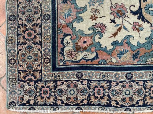 ANTIQUE TABRIZ RUG - ADDITIONAL PHOTO 7