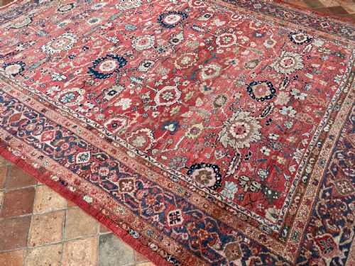 ANTIQUE SULTANABAD CARPET - ADDITIONAL PHOTO 8