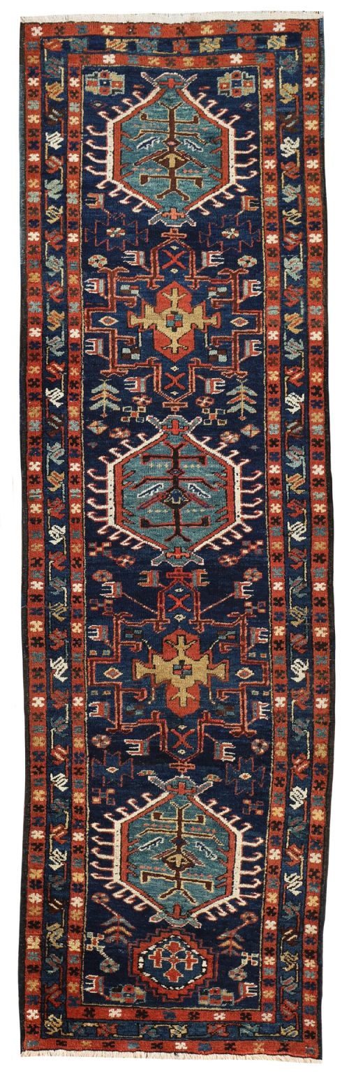 antique heriz runner - CATEGORY: ANTIQUE RUGS - DATED 1910