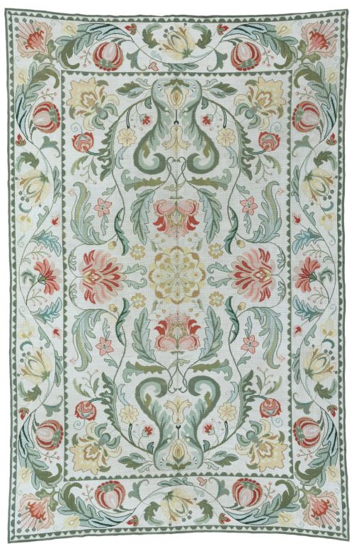 portuguese needlepoint - CATEGORY: ANTIQUE RUGS - DATED 1940