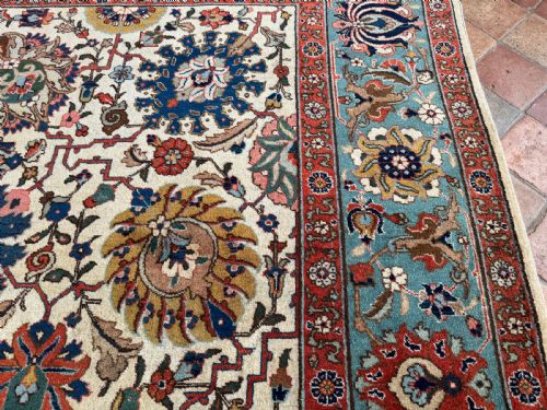 ANTIQUE TABRIZ CARPET - ADDITIONAL PHOTO 8