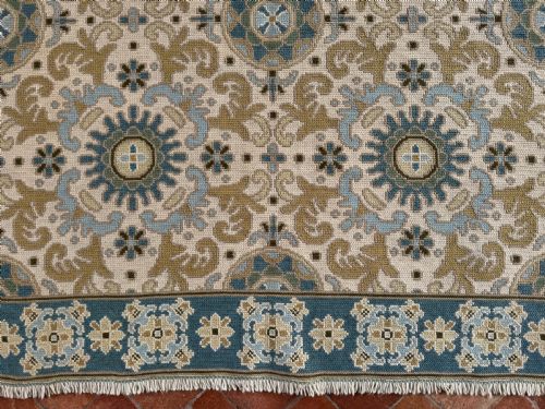 ANTIQUE PORTUGUESE NEEDLEPOINT - ADDITIONAL PHOTO 2
