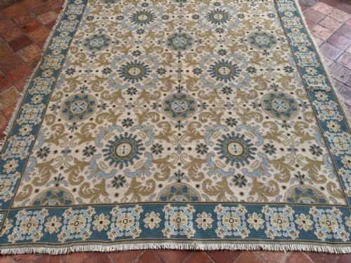 ANTIQUE PORTUGUESE NEEDLEPOINT - ADDITIONAL PHOTO 3