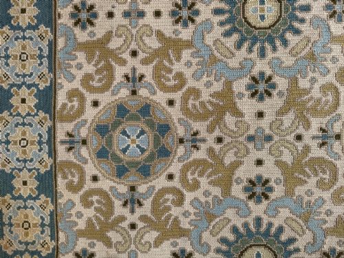 ANTIQUE PORTUGUESE NEEDLEPOINT - ADDITIONAL PHOTO 7