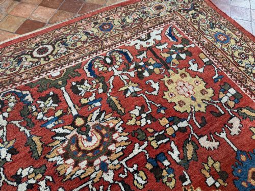 ANTIQUE MAHAL CARPET - ADDITIONAL PHOTO 4
