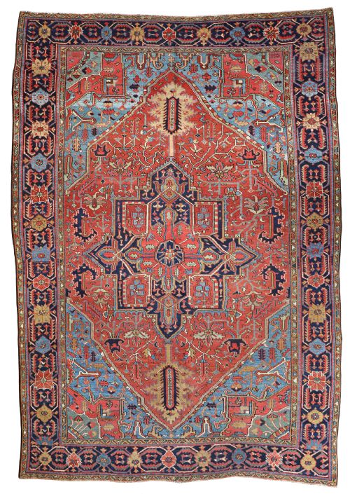 antique heriz carpet - CATEGORY: ANTIQUE RUGS - DATED 1890