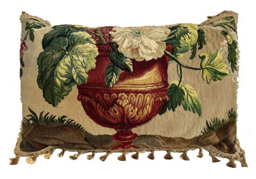 antique aubusson cushion - CATEGORY: ANTIQUE MISCELLANEOUS - DATED 1890