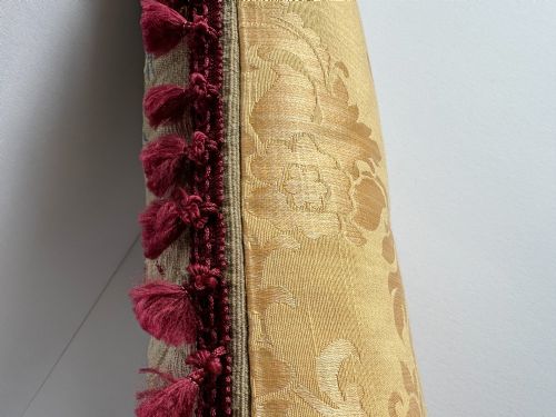 ANTIQUE AUBUSSON CUSHION - ADDITIONAL PHOTO 5