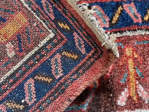 ANTIQUE HAMADAN RUG - ADDITIONAL PHOTO 1
