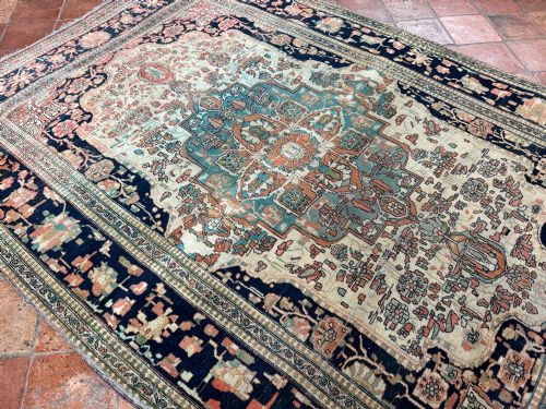 DISTRESSED MOHTASHAM RUG - ADDITIONAL PHOTO 1