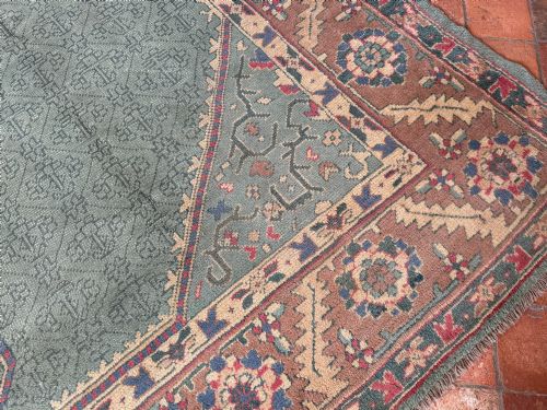 ANTIQUE USHAK CARPET - ADDITIONAL PHOTO 7