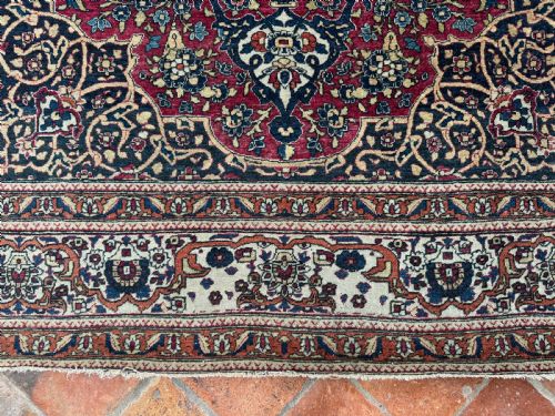 ANTIQUE ISFAHAN RUG - ADDITIONAL PHOTO 7
