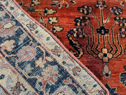 ANTIQUE SAROUK RUG - ADDITIONAL PHOTO 1