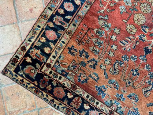 ANTIQUE SAROUK RUG - ADDITIONAL PHOTO 5