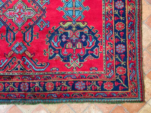 ANTIQUE USHAK CARPET - ADDITIONAL PHOTO 4