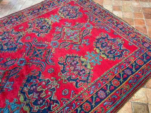 ANTIQUE USHAK CARPET - ADDITIONAL PHOTO 5