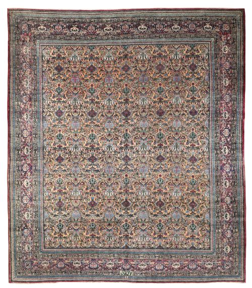 antique tehran carpet - CATEGORY: ANTIQUE RUGS - DATED 1910