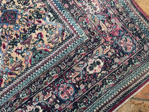 ANTIQUE TEHRAN CARPET - ADDITIONAL PHOTO 5