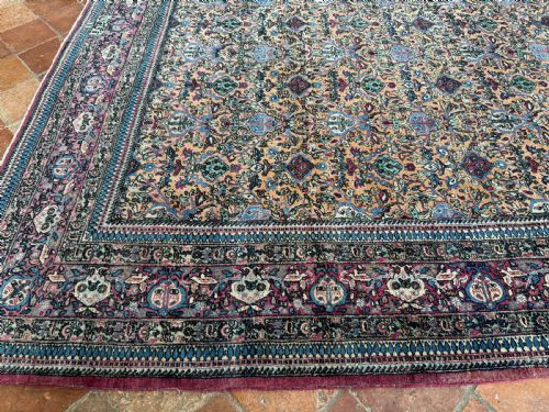 ANTIQUE TEHRAN CARPET - ADDITIONAL PHOTO 6