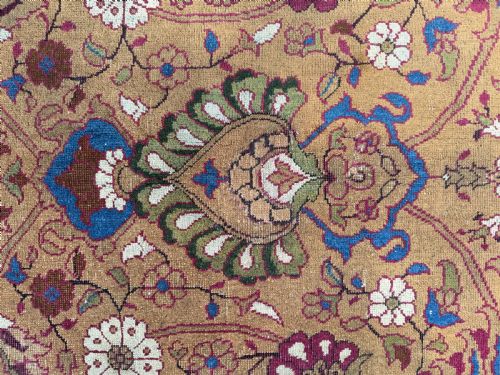 ANTIQUE AGRA RUG - ADDITIONAL PHOTO 2
