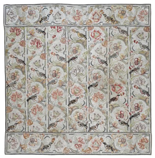 antique english needlepoint - CATEGORY: ANTIQUE RUGS - DATED 1920
