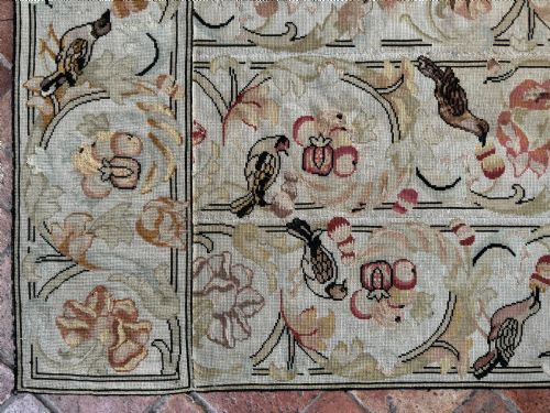 ANTIQUE ENGLISH NEEDLEPOINT - ADDITIONAL PHOTO 3