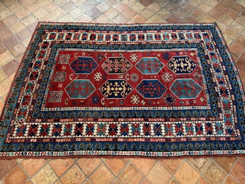 ANTIQUE KAZAK RUG - ADDITIONAL PHOTO 1
