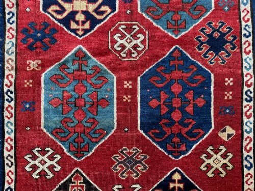 ANTIQUE KAZAK RUG - ADDITIONAL PHOTO 2