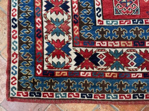 ANTIQUE KAZAK RUG - ADDITIONAL PHOTO 4
