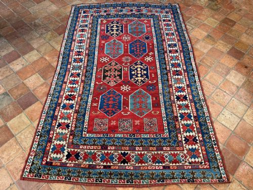 ANTIQUE KAZAK RUG - ADDITIONAL PHOTO 5
